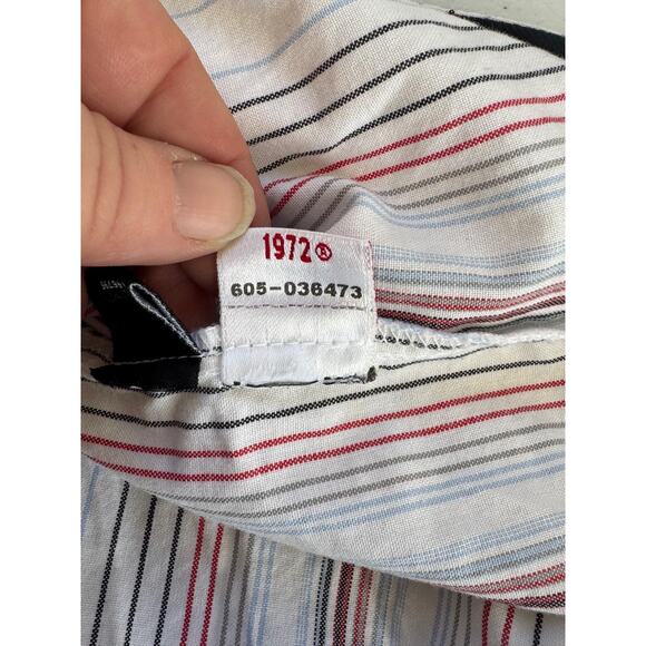 Ecko Unltd Shirt Mens XL Striped Short Sleeve Button Up Graffiti Embroidered Y2k - Picture 7 of 12